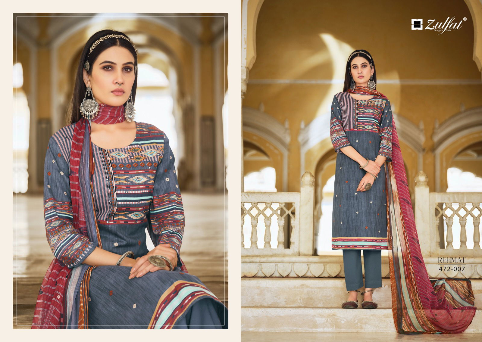 Zulfat Rehmat Daily Wear Wholesale Cotton Dress Material Catalog